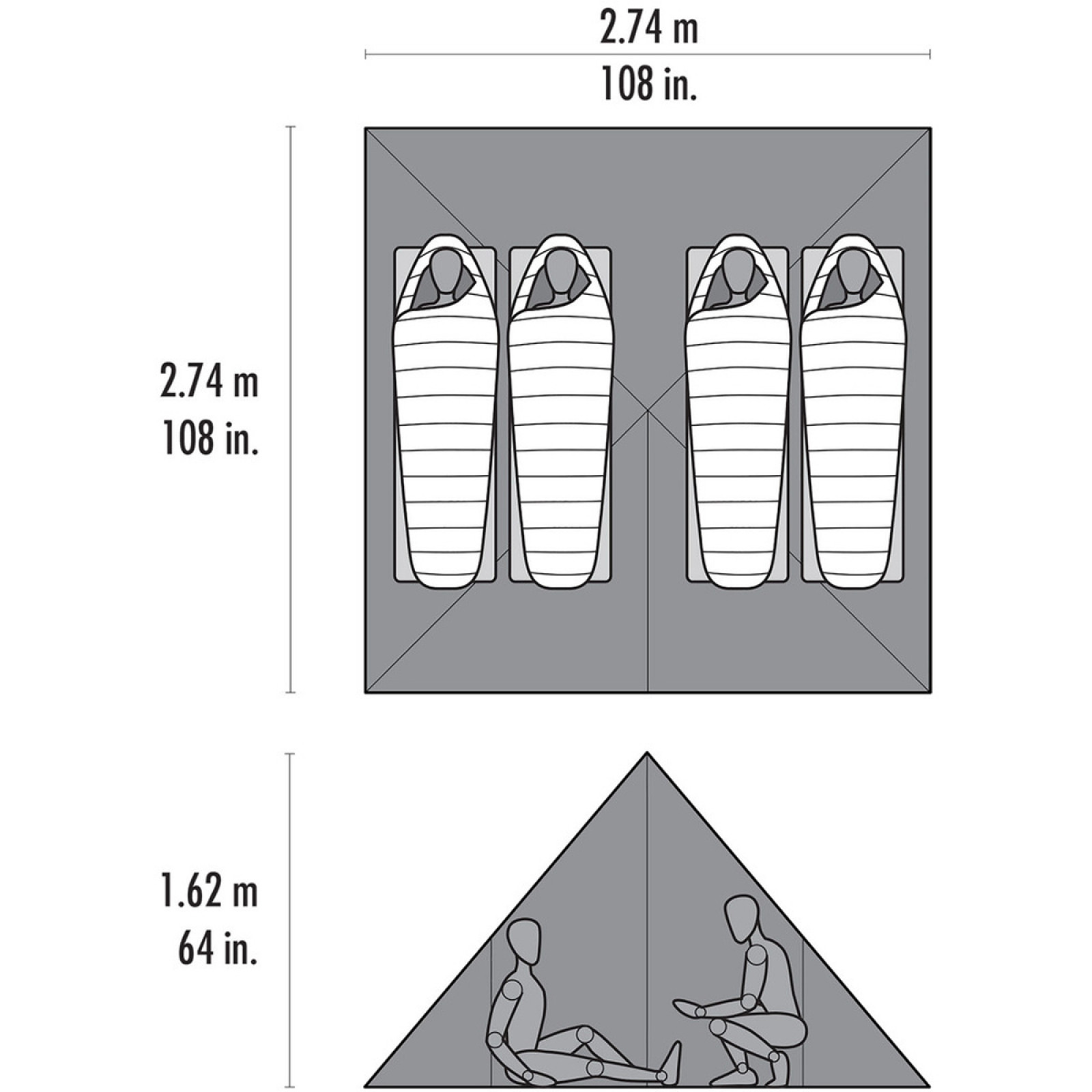 MSR Front Range Ultralight Tarp Shelter | Cort 4 Persoane