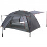 Gray / Silver - Tenda de ploaie cu intrare deschisa si marchize montate